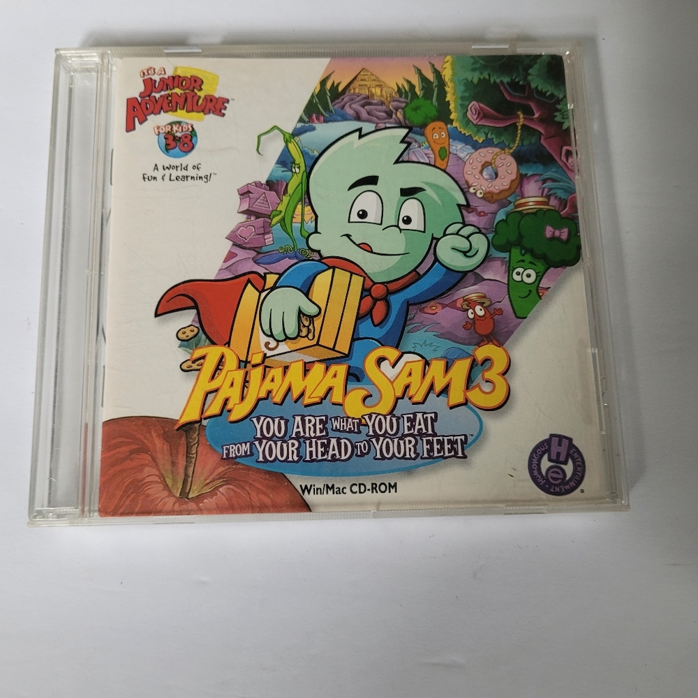 Vintage Pajama Sam Computer Game CD Rom